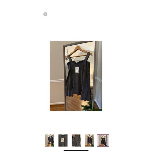 Michael Kors Women’s Gray Cold Shoulder Sweater Knit Top Long Sleeve Size L - Picture 7 of 7